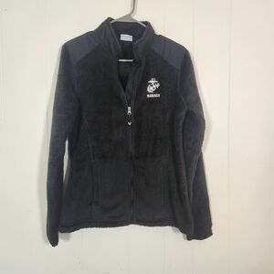 Champion Marines Black Fleece Full Zip Size Small